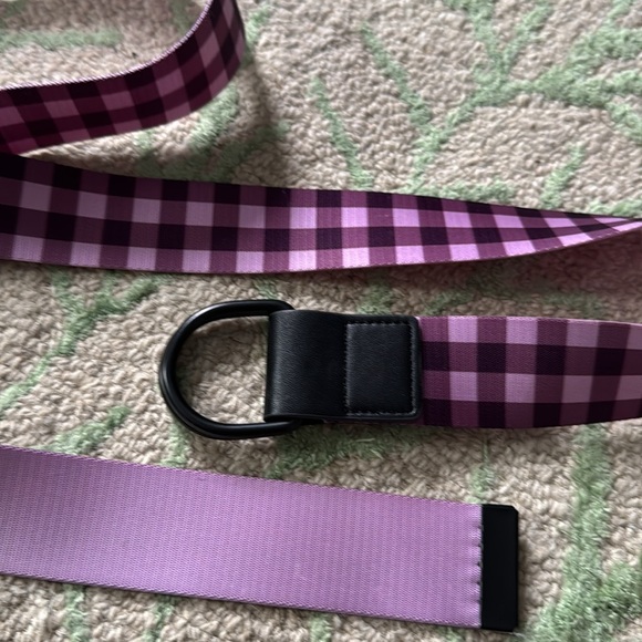 Wildfang + BP purple plaid belt one size NWOT - Picture 3 of 3